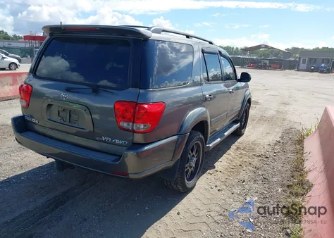 2006 Toyota Sequoia Limited V8 из США, поврежденный, VIN 5TDBT48AX6S258990